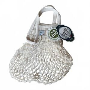 Filt French Farmer’s Market Tote Bag 100% Organic Cotton Mesh Knit Net Small NWT